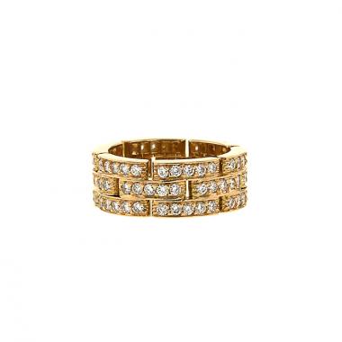 Cartier Maillon Panthère ring in yellow gold and diamonds