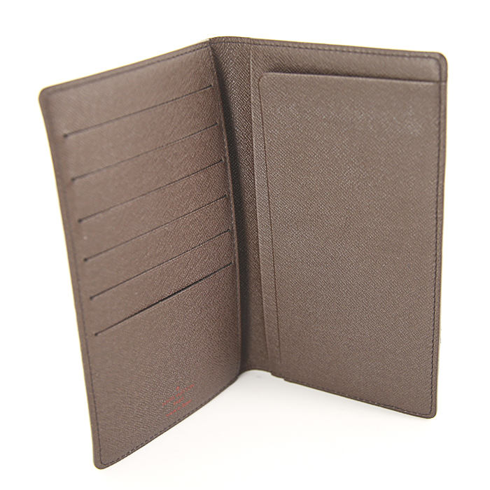 Louis Vuitton chequebook-holder in ebene damier canvas - Detail D2