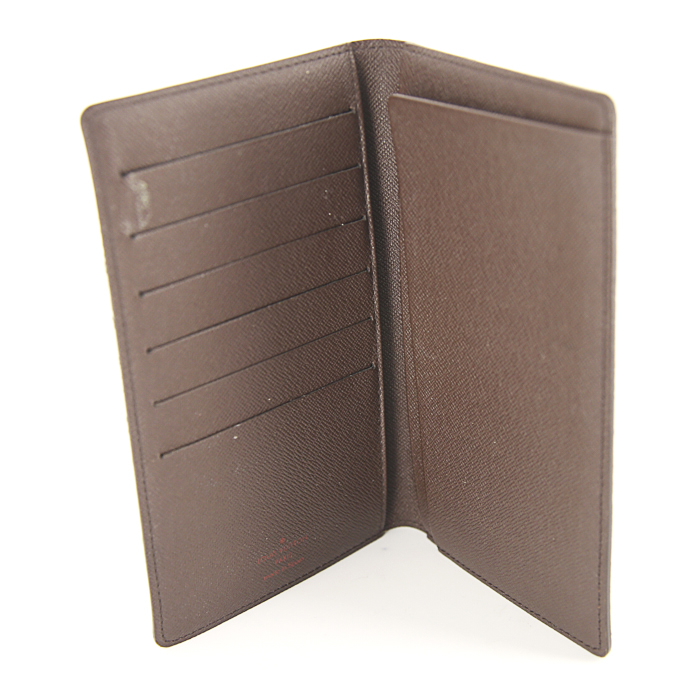 Louis Vuitton chequebook-holder in ebene damier canvas - Detail D3