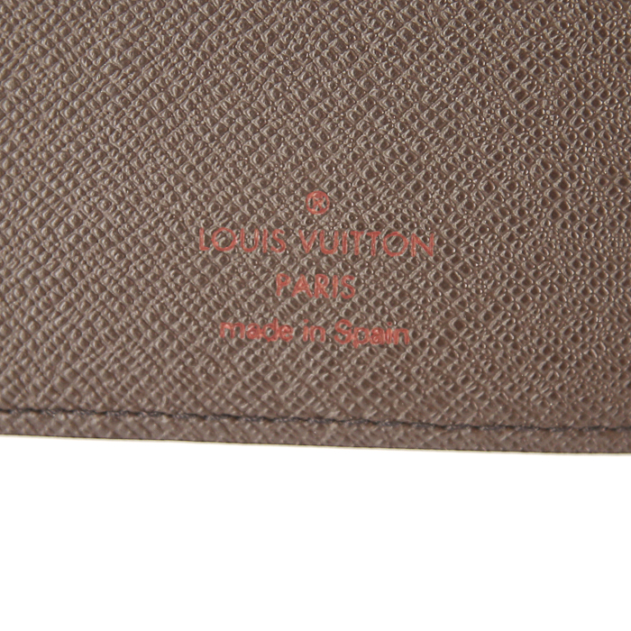 Louis Vuitton chequebook-holder in ebene damier canvas - Detail D4