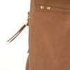 Jerome Dreyfuss Albert shoulder bag in brown grained leather - Detail D4 thumbnail