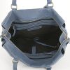 Jerome Dreyfuss shoulder bag in blue grained leather - Detail D2 thumbnail