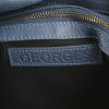 Jerome Dreyfuss shoulder bag in blue grained leather - Detail D3 thumbnail