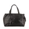 Jerome Dreyfuss Georges handbag in black grained leather - 360 thumbnail