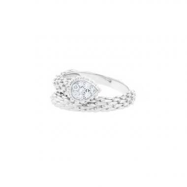 Sortija Boucheron Serpent Bohème modelo pequeño en oro blanco y diamantes Sortija Boucheron Serpent Bohème modelo pequeño en oro blanco y diamantes