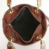 Dior Lady Dior small model handbag in brown Rouille canvas cannage and brown Rouille plexiglas - Detail D3 thumbnail