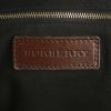 Burberry handbag in Haymarket canvas and brown leather - Detail D4 thumbnail