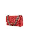 Chanel 2.55 handbag in red patent leather - 00pp thumbnail