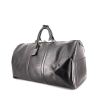 Bolsa de viaje Louis Vuitton Keepall 55 cm en cuero Epi negro - 00pp thumbnail