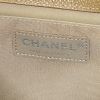 Chanel Boy shoulder bag in gold quilted grained leather - Detail D4 thumbnail