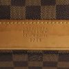 Louis Vuitton Greenwich travel bag in ebene damier canvas and natural leather - Detail D5 thumbnail