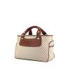 Celine Boogie handbag in beige monogram canvas and brown leather - 00pp thumbnail
