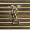 Borsa a tracolla Saint Laurent Vintage in metallo dorato e tela nera - Detail D3 thumbnail