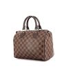 Louis Vuitton Speedy 25 cm handbag in damier canvas and brown leather - 00pp thumbnail