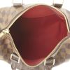 Louis Vuitton Speedy 25 cm handbag in damier canvas and brown leather - Detail D2 thumbnail