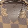 Louis Vuitton Speedy 25 cm handbag in damier canvas and brown leather - Detail D3 thumbnail