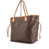 Shopping bag Louis Vuitton Neverfull modello medio in tela monogram e pelle naturale - 00pp thumbnail