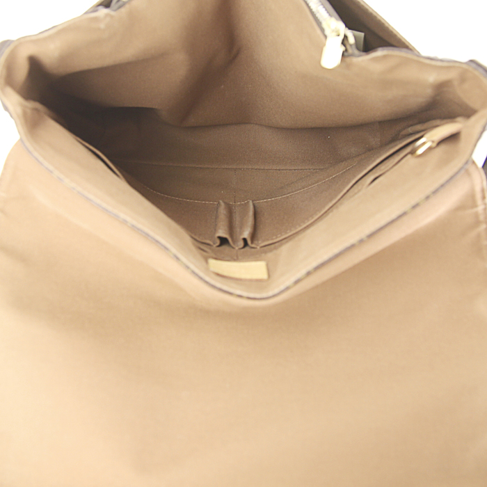 Louis Vuitton District large model shoulder bag in monogram canvas and brown canvas - Detail D2