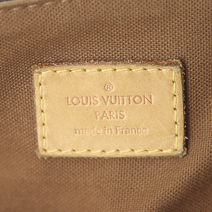 Louis Vuitton District large model shoulder bag in monogram canvas and brown canvas - Detail D3