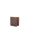 Portafogli Louis Vuitton in tela monogram e pelle marrone - 00pp thumbnail