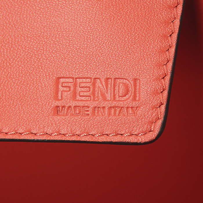 Fendi 3 Jours handbag in black leather and red leather - Detail D3