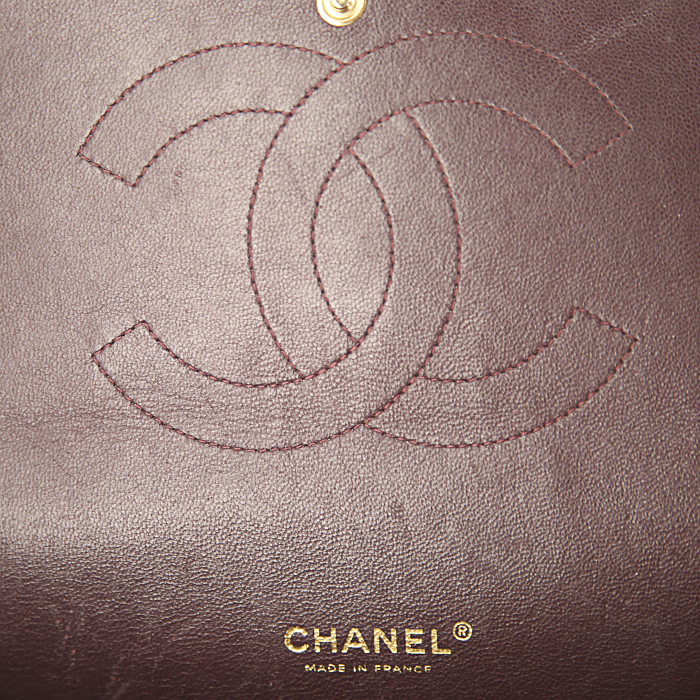 Borsa Chanel Timeless Maxi Jumbo in pelle trapuntata nera - Detail D4