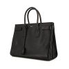 Saint Laurent Sac de jour large model handbag in black grained leather - 00pp thumbnail