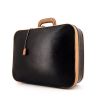 Hermès Vintage suitcase in black Fjord leather and natural leather - 00pp thumbnail