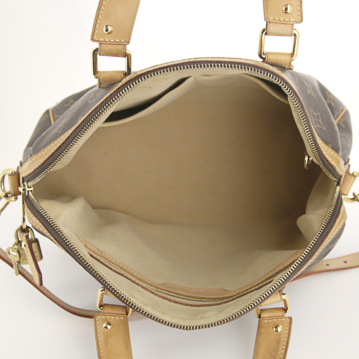 Louis Vuitton Retiro handbag in monogram canvas and natural leather - Detail D3