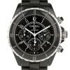Chanel J12 Chronographe watch in black ceramic and stainless steel Circa  2000 - 00pp thumbnail