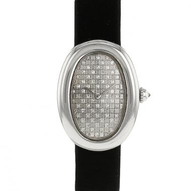 Montre Cartier Baignoire Joaillerie en or blanc Ref :  1955 Vers  2010