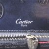 Sac à main Cartier en cuir glacé bleu-marine - Detail D3 thumbnail