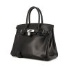 Hermes Birkin 30 cm handbag in black box leather - 00pp thumbnail