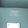 Hermes Birkin 35 cm handbag in light blue leather clémence - Detail D3 thumbnail