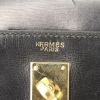 Hermes Mini Kelly handbag in black box leather - Detail D4 thumbnail