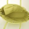 Dior Panarea shopping bag in yellow Lime canvas cannage and yellow Lime leather - Detail D2 thumbnail
