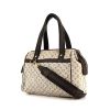 Louis Vuitton handbag in grey monogram canvas and dark brown leather - 00pp thumbnail