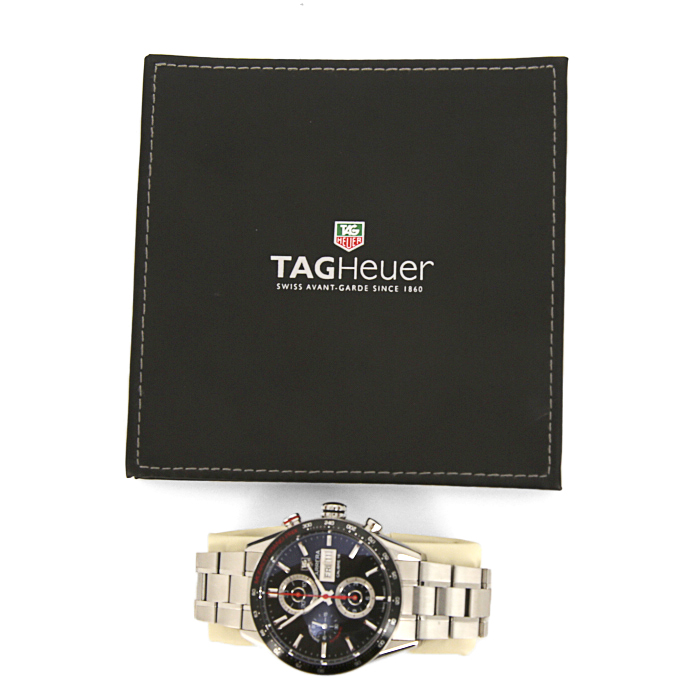 Orologio TAG Heuer Carrera-Day Date Chronographe Monaco Grand Prix Édition Limitée in acciaio Ref : CV2A1F Circa 2012 - Detail D2