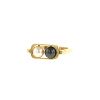Dinh Van 2 perles ring in yellow gold,  cultured pearl and haematite - 00pp thumbnail