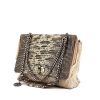 Lanvin Happy bag worn on the shoulder or carried in the hand in beige and grey leather - 00pp thumbnail