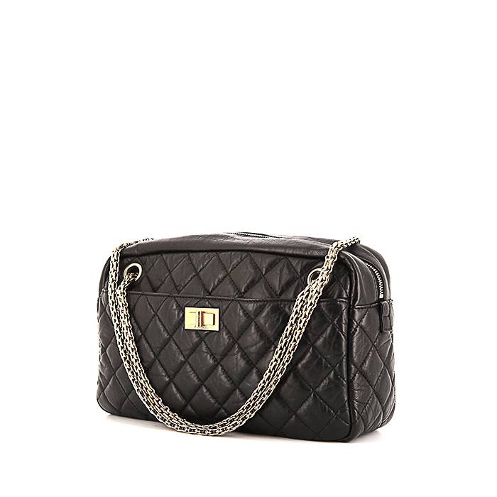 Camera leather handbag Chanel Black in Leather  28716145