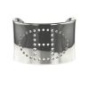 Rigid Hermès Eclipse cuff bracelet in silver - 00pp thumbnail