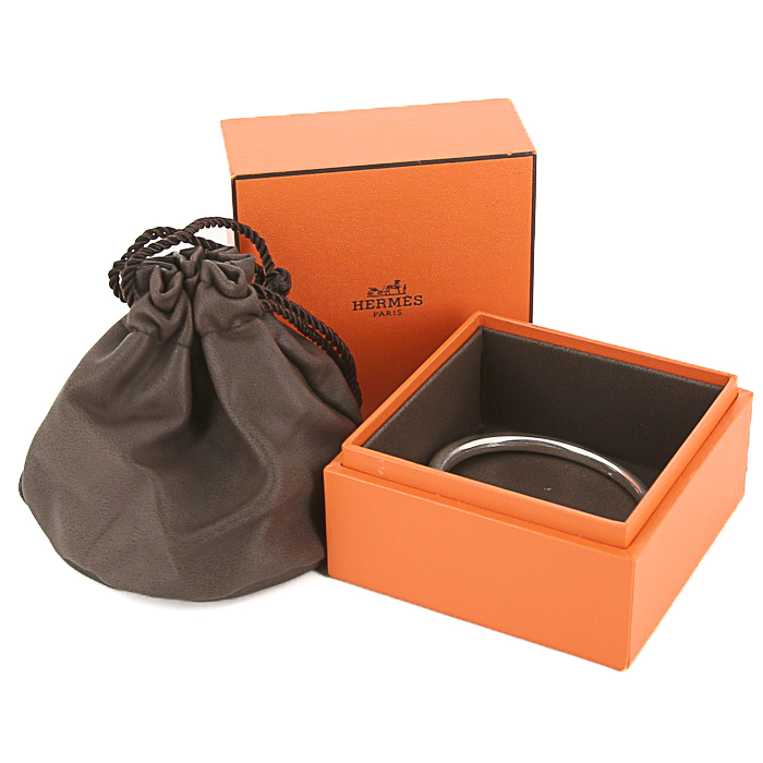 Brazalete Hermès Clic en plata