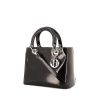 Borsa Dior Lady Dior modello medio in pelle verniciata nera - 00pp thumbnail