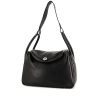 Hermes Lindy shoulder bag in black Swift leather - 00pp thumbnail