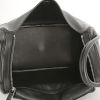 Hermes Lindy shoulder bag in black Swift leather - Detail D2 thumbnail