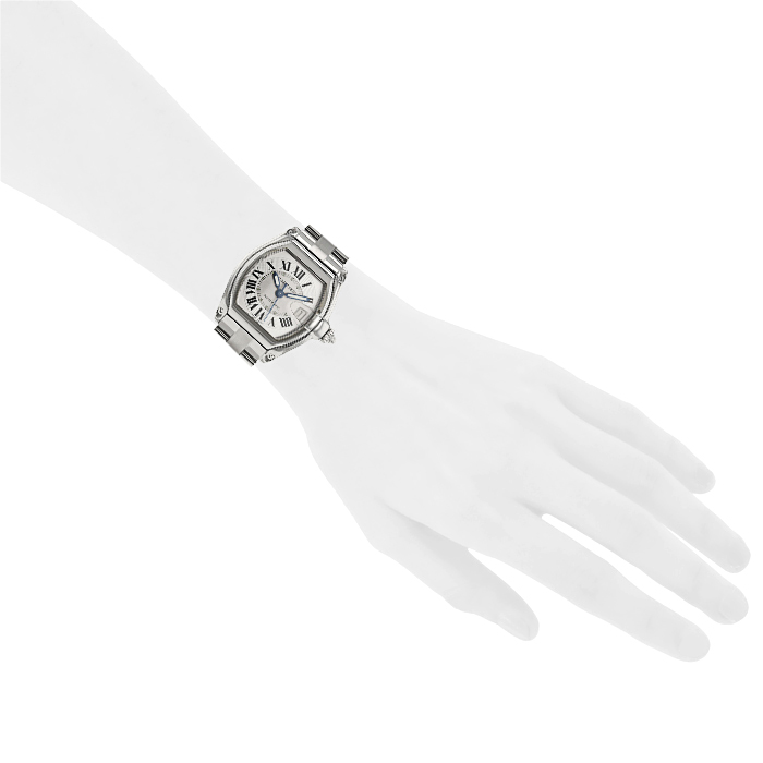 Reloj Cartier Roadster de acero Ref :  2510 Circa  2000 - Detail D1