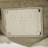 Prada Lux Chain handbag in white grained leather - Detail D3 thumbnail