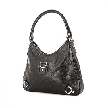 Borsa Gucci Abbey in pelle monogram nera