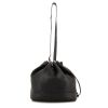 Hermès Market shopping bag in black Swift leather - 360 thumbnail